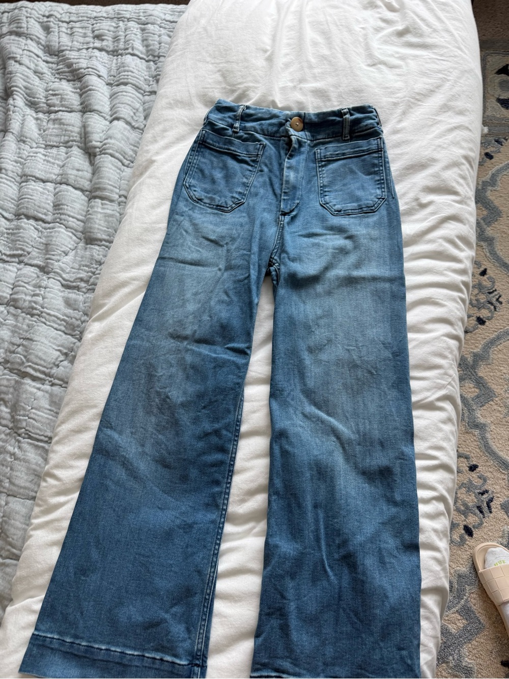 Anthropologie Maeve Colette High-Rise Wide-Leg Jeans | Size 26 Regular